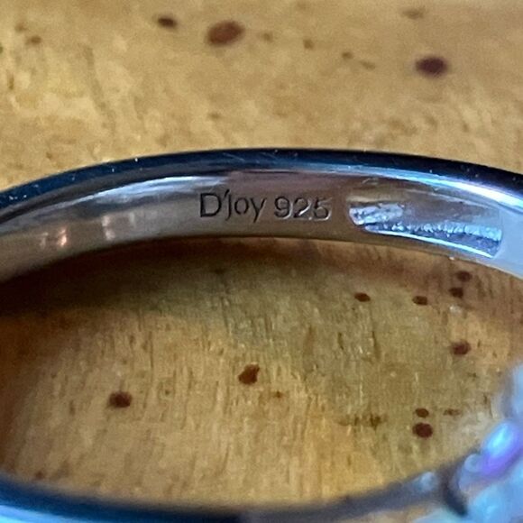 Genuine Blue Mystic Topaz Sterling Silver Ring Size 8 - Picture 6 of 9